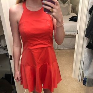 Coral Parker Halter Dress